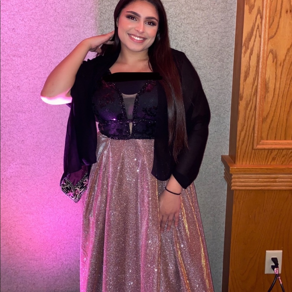 Beautiful Sparkly Rose Gold Dress